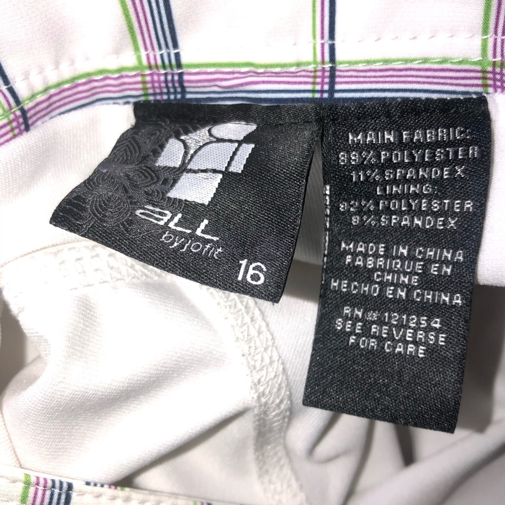 🧨5 for $25 sale🧨 4 All skort sz 16 white plaid - Picture 5 of 5